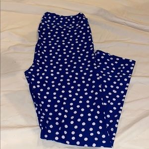 Blue polka dot legging
